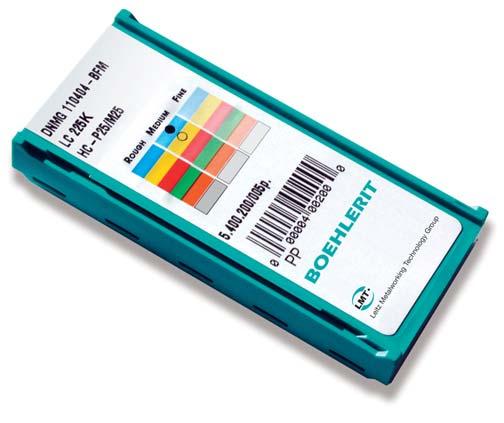 Das LMT-Farbleitsystem LMT Colour identification system Steigern Sie Ihre Effizienz mit Colorguide, dem perfekten Farbleitsystem zur Auswahl der richtigen Wendeschneidplatte.