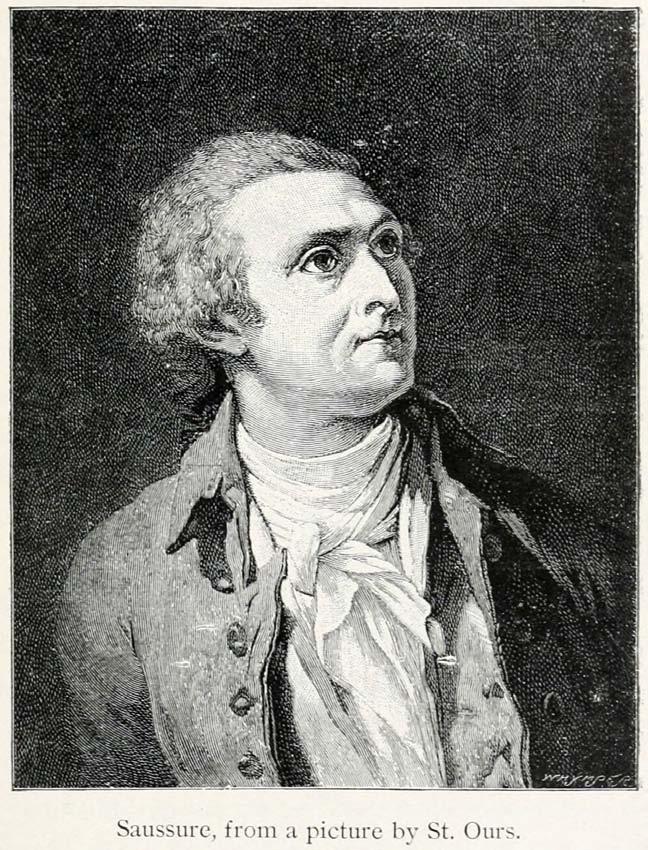 Horace Bénédict de Saussure (1740-1799) Genfer Aristokrat und die dominierende Figur der Schweizer Geologie im späten 18. Jahrhundert.