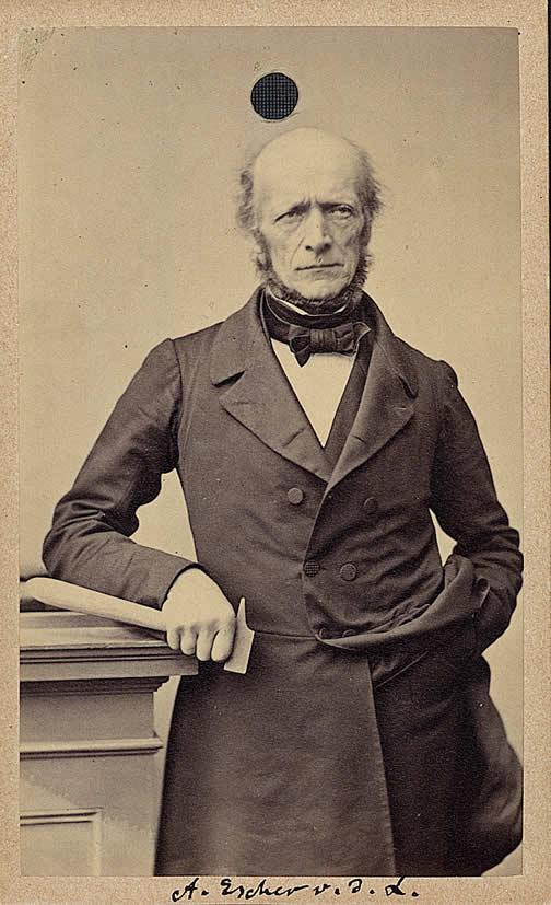 Arnold Escher (1807-1872) Arnold Escher war der erste Professor für Geologie am Polytechnikum in Zürich.