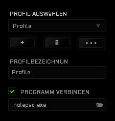 Profil Durch ein Profil kannst du ganz bequem deine individuellen Einstellungen ordnen und die Zahl deiner Profile ist dabei unbegrenzt.