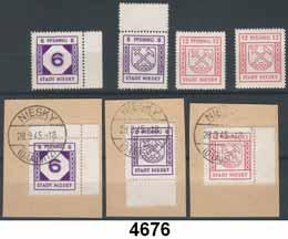 46 mit Post- und Kontrollstempel USA, Postkarte ausserdem mit Prüfstempel.