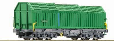 Container carrier wagon of the AAE that carries two swap bodies of the company Dachser.