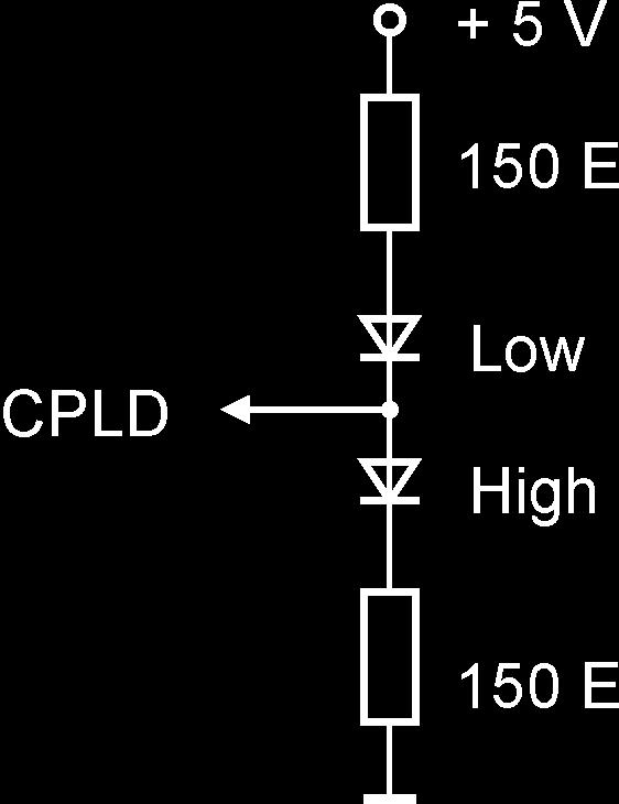 zwei LED zugeordnet: Linke LED Rechte LED Zustand EIN AUS High AUS EIN Low EIN EIN Tristate oder Eingang Bild