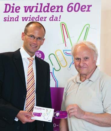 Marketing Ein ganz besonderes Geschenk zu einem ganz besonderen Anlass: Volkhard Malik, Geschäftsführer VRN GmbH, überreicht Lieselotte Trabold zum 100.