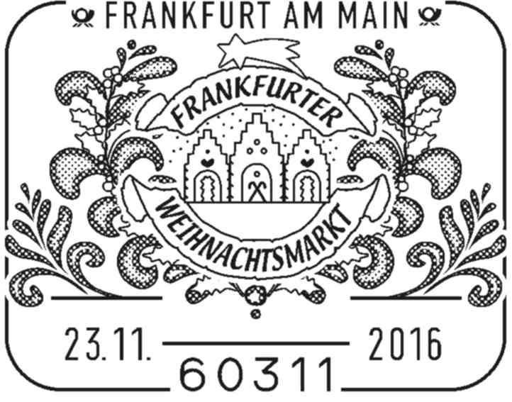 60311 FRANKFURT AM MAIN - 23.11.2016 Stempelnr.