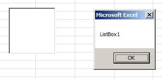 Dort lässt sich durch Klicken der Entwurfsmodus einschalten. Nach einem Klick auf die erstellte Listbox, steht in der Funktionszeile die Anweisung =EINBETTEN( Forms.Listbox.1 ; ).
