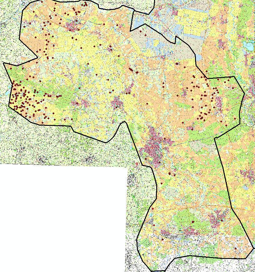 Zukünftige Entwicklung der Feldberegnung Legende: Potentielle