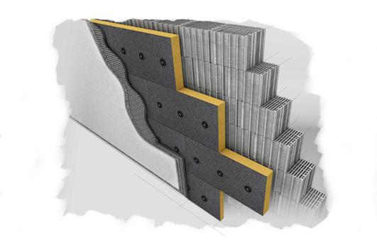 So ist beispielsweise die Austrotherm Resolution Fassade mit einer dünnen Austrotherm EPS F-PLUS Schicht kaschiert, sodass sie sich genauso wie eine normale EPS- Platte verarbeiten lässt.
