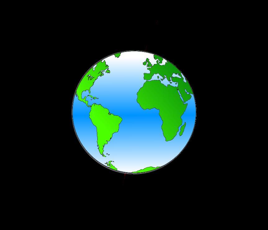 Sonderfunktionen: Globalnadel Die Magnetfeldlinien der Erde verlaufen nur am Äquator parallel zur Erdoberfläche.