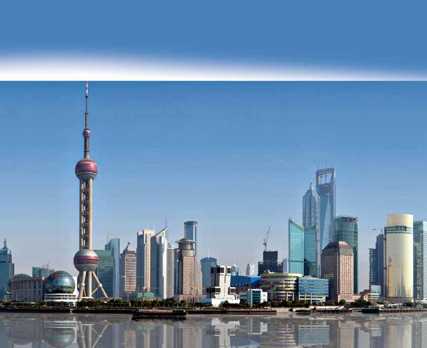 TOOLS & TECHNOLOGY WACHSTUMSMARKT CHINA Nah dran in Fernost Chinesische Metropole: Rund 20 Millionen Menschen wohnen im Verwaltungsgebiet von Shanghai Die SCHLEIFRING Gruppe ist mit ihrer