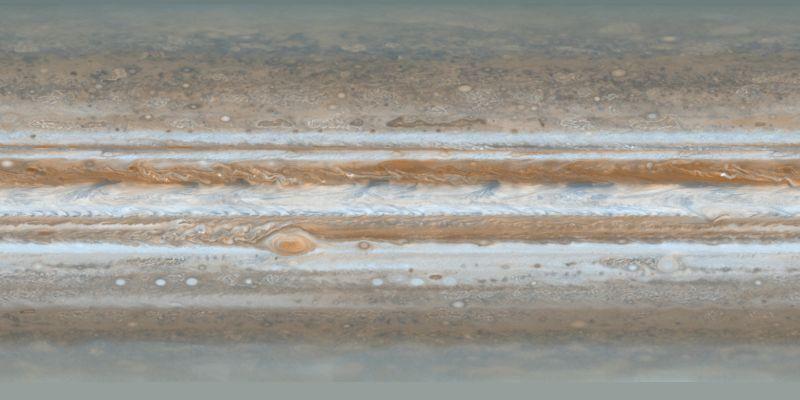Turbulenz Jupiter-Atmosphäre mit