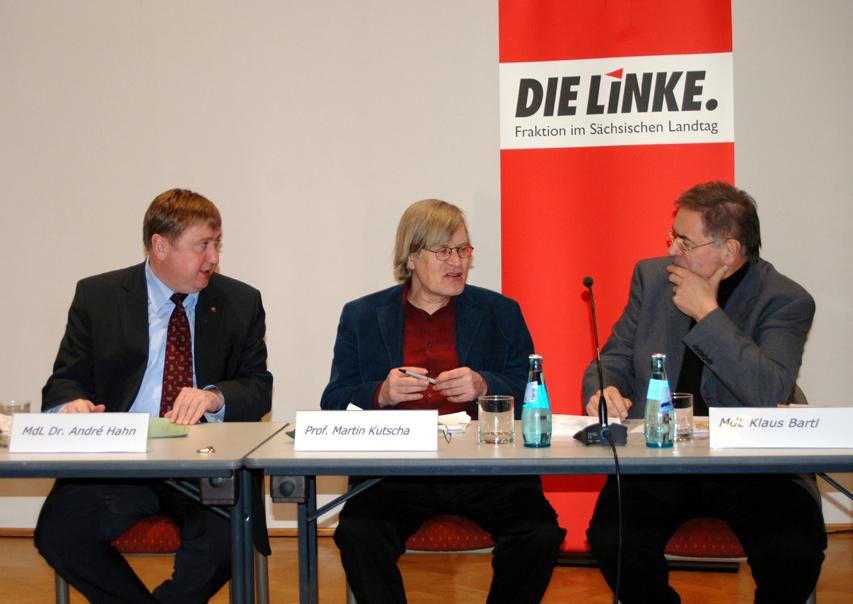 Die zweite, den 13. Februar vorbereitende Veranstaltung der Fraktion DIE LINKE fand zwei Tage vor dem Dresdner Gedenk-Samstag im Kulturrathaus der Landeshauptstadt statt.