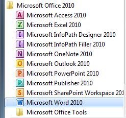 Klicken Sie auf Start.. Klicken Sie auf Alle Programme.. Klicken Sie auf Microsoft Office 00.
