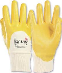 BAUMWOLLE NITRIL 4121 Paar 1,49 Nitril gelb Polyester-Strickhandschuh mit gelber Nitrilbeschichtung auf der Innenhand und den Fingerkuppen,
