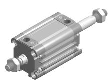 Kompaktzylinder 32 63 gemäß UNITOP Empfehlungen Zylinder in kompakter Bauweise mit Durchmesser 32 63 mm gemäß UNITOP Empfehlungen (Serien RP/RO) und ISO Bohrungsabständen (Serie RM/RN), lieferbar