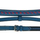 geflochten, komplett mit Anti-Slip-Gummizügeln Farben: blau, blau unterlegt rot, rot unterlegt Bridle Ben made from