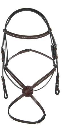 Cancun made from premium cow leather, mexican noseband and browband extra softly padded, stainless steel buckles, complete with