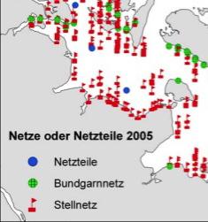 Meerforelle wird bei Staberhuk und Katherinenhof meist im Herbst geangelt. Abb. 3: Schiffssichtungen in der Ostsee in 2005 ( aus Gilles at al. 2006).