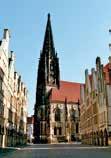 Citykirchen in Münster 9. Die Lamberti-Kirche ist die zentrale Markt- und Bürgerkirche der Stadt und zugleich einer der bedeutend sten sakralen Bauten der westfälischen Spätgotik.