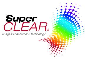 SuperClear - Bildverbesserungstechnologie und große Betrachtungswinkel Die SuperClear -Bildverbesserungstechnik wartet mit der