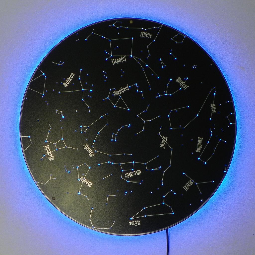 4. Nördlicher Sternenhimmel (75 cm ): 265 Der Nördlicher Sternenhimmel zeigt 300 Sterne in 30 Sternbildern, davon