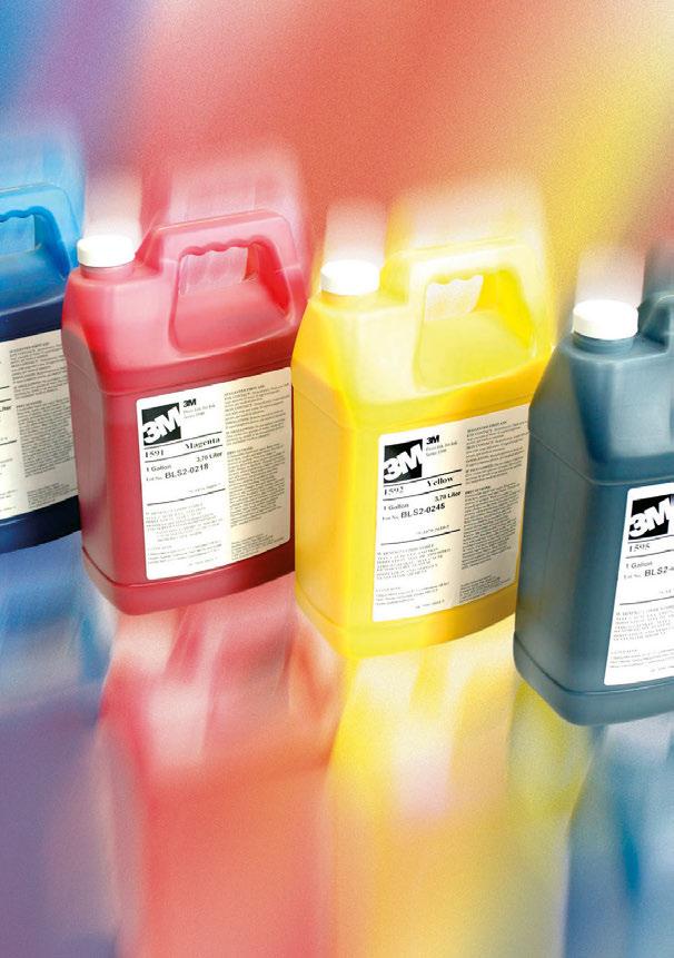 Tinten 57 Piezo Inkjet Tinten 3M Piezo Inkjet Tinte Serie 6900 Lösungsmittelbasierte Digitaldruckfarbe für höchste Haltbarkeitsansprüche.
