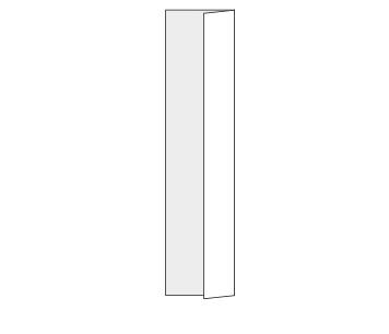 3/4-ÄRMEL - KNOPFLEISTE 31 61. Bügle die lange Kante des Ärmelschlitzversäuberungsstreifens 7 mm auf links. Wiederhole dies für den zweiten Streifen. 62.
