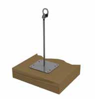 SAFEX ESE mit Fußplatte zum Dübeln auf Betonhohldiele Dübel-Set 4630 0000 Safex ESE mit Fußplatte SAFEX ESE 300/400 und 500 zum Aufschrauben auf Massivholzdecken