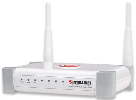 Wireless 300N ADSL 2+ Modem Router Für ADSL (Annex A), 300 Mbps Wireless 802.11n, MIMO, QoS, mit 4-Port 10/100 Mbps LAN Switch Part No.