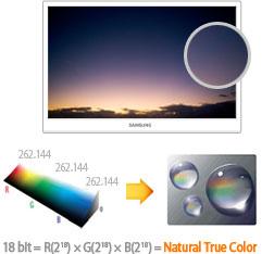 Farbpalette für unglaublich lebendige und naturgetreue Farben auf.