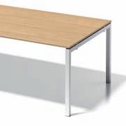 Die scheinbar schwebende Tischplatte und das pulverbeschichtete Gestell machen CITO zu einem eleganten Blickfang. Mit nur wenigen Handgriffen ist der Arbeitsplatz einsatzbereit.