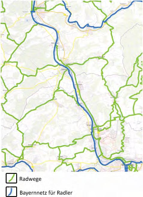 Fernradwanderweg 5908 D-Route 5 (Saar-Mosel-Main) = 5385 Main-Radweg befestigt Fernradwanderweg 2955 Main-Tauber-Fränkischer-Radachter unbefestigt Radwanderweg Main-Spessart: Weg 4335 unbefestigt