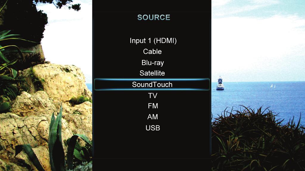 Zugriff auf SoundTouch SoundTouch verwenden Sie können auf SoundTouch über das QUELLEN-Menü an Ihrem Entertainment- System oder über die SoundTouch -App zugreifen.