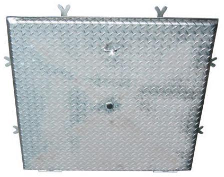 Schachtabdeckung (wasserdicht, Deckel übergreifend, Zentralverschluss) euerverzinkte Schachtabdeckung aus Stahl Deckel übergreifend mit Dichtung Zentralverschluss sklassen A-D (15 kn-400 kn) Rahmen