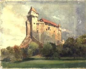 Schloss und Ruine Liechtenstein, um 1830 183