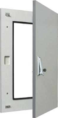 Funktionserhalt 30/90 Minuten in Anlehnung an DIN 4102 Teil 12 Rauchdicht Schutzart entsprechend IP54 Aufbau 1-flügelige Tür Türöffnungswinkel ca. 180 bei F30-Ausführung, ca.
