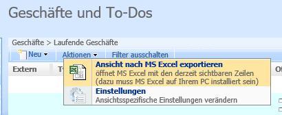 ) werden nun korrekt (als Text) ins Excel exportiert. 1.15.