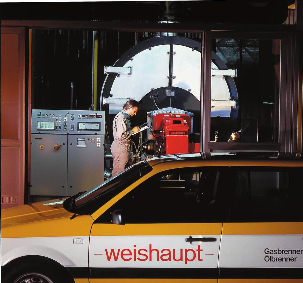 Produkt und Kundendienst sind erst die volle Weishaupt Leistung Max Weishaupt GmbH D-75 Schwendi Telefon ( 73 53) 3 Telefax ( 73 53) 33 5 www.weishaupt.de Druck-Nr.
