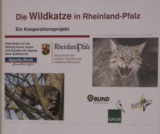 Artenschutzprojekt Wildkatze in Rheinland-Pfalz Projektbericht des Bund für Umwelt und Naturschutz Deutschland (BUND) (Aktivitäten 2009/2010) Einleitung Wirksamer Natur- und Artenschutz erfordert