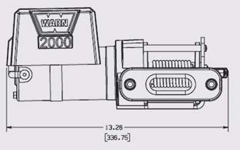 Seilfenster: Gussseilfenster Batteriekabel: 1,8 m Gewicht: 8,2 kg + Leistungsdaten (Erste, unterste Seillage): Zuglast in kg Seilgeschw.