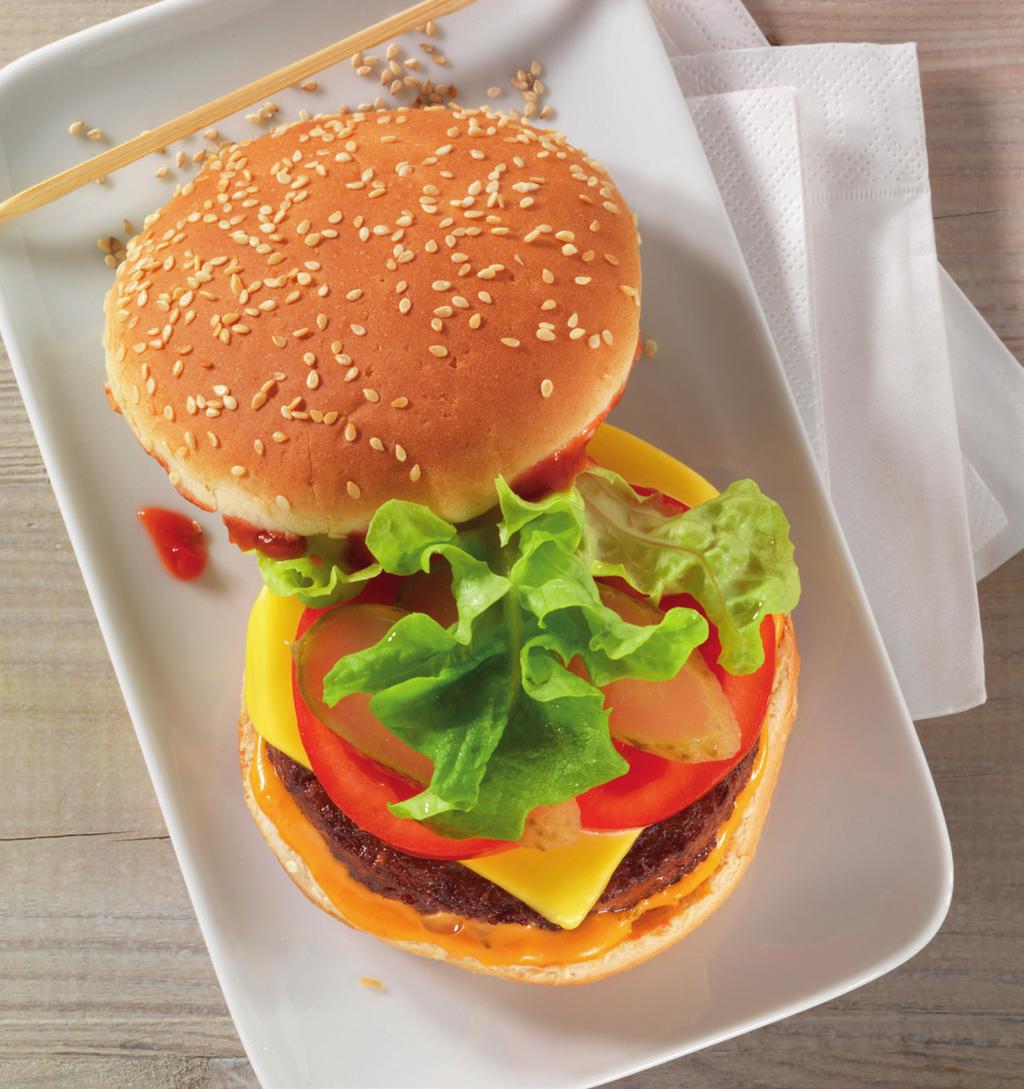 - Idee Rezept Vegetarischer Burger Klassisch Zutaten für 10 Portionen à 300 g: 10 Stk.
