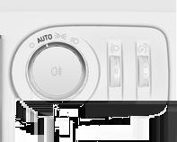 Lichtschalter mit automatischem Fahrlicht Lichtschalter drehen: AUTO : Automatisches Fahrlicht: Die Außenbeleuchtung wird abhängig vom Umgebungslicht automatisch ein- und ausgeschaltet m :
