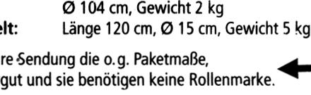 Gewicht D/Eu PM 1a 10 kg D PM 1b 10 kg D ** 50,- 10,- Paketmarken Nr. 2-4 Ausgabe D auf Papier, rechts 2 EAN-Codes.