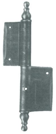 Lappendicke 2,25 mm, Länge des Rahmenlappens 24 mm, Länge des Flügellappens 33 mm, Lochdurchmesser 3,5 mm, Eisen