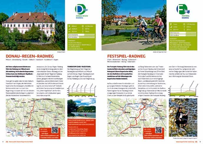 Tourismus und Naturpark Inhaltliche und grafische Überarbeitung des Radprospektes Um den gesteigerten Ansprüchen der Radfahrer zu entsprechen, wurde der Radprospekt 2016 neu überarbeitet.