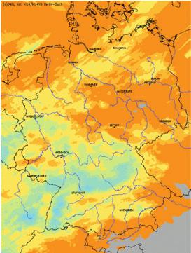 Abbildung 3-15: Tageswert der Niederschlagshöhe [mm] vom 08.01.