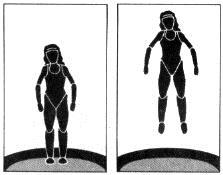 Spreizen Sie die Füße 30-45 cm. Halten Sie die Knie beim Absprung und der Landung leicht gebeugt. Dauer: 1 bis 3 Minuten.