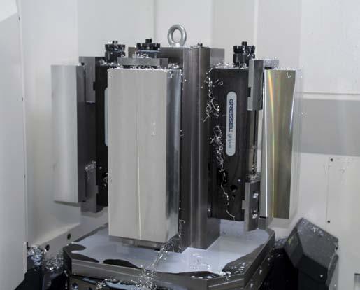 00-2V 00 (tombstone, back-to-back) on a pallet 400 x 400 mm for a horizontal machining centre.