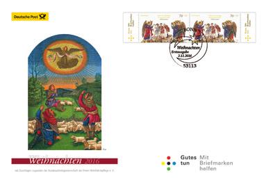 31.08.2014; Umschlag mit PWz 100. Geburtstag Willy Brandt sowie Ergänzungsmarke 2 Cent. Inklusive Informationsblatt und speziell gestalteter Postkarte.