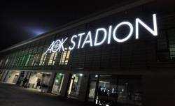 AOK Stadion im Allerpark mit integrierter Fußballwelt Stadion und Fußballwelt ergänzen den von der Stadt Wolfsburg und der Wolfsburg AG